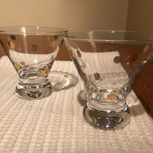 Stemless martini/cocktail glasses